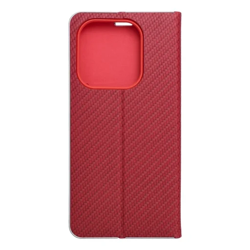 LUNA Carbon Fliptok Xiaomi Redmi Note 14 4G (GLOBAL - 164,84mm x 78,15mm x 8,16mm) piros tok - 11