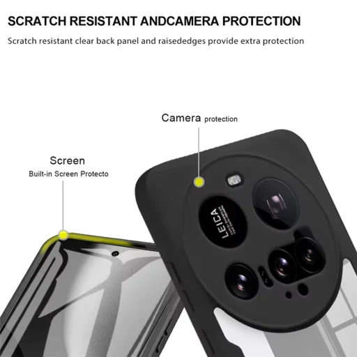  Techsuit - ColorVerse 360 Sorozat + Képernyővédő - Xiaomi 15 Ultra - Lila tok - 2