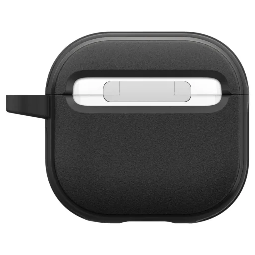  Apple AirPods 4-hez matt fekete Spigen Protection tok Caseology Vault, légterű technológia, alumínium tartó - 4