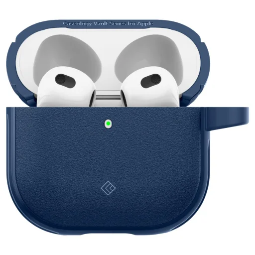  Apple AirPods 4/5 Tengerészkék Spigen Védőtok Caseology Vault Alumínium Tartó Légterű Technológia tok - 2