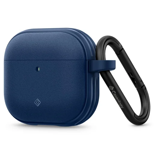  Apple AirPods 4/5 Tengerészkék Spigen Védőtok Caseology Vault Alumínium Tartó Légterű Technológia tok - 1