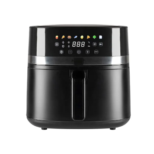 Home HGAF8 digitális air fryer, forrólevegős fritőz, 8 liter kapacitás, 2000 W, hőmérsékleti tartomány 80 – 200 °C - 2