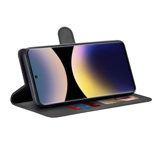  Techsuit - Napló Könyv - Xiaomi Redmi Note 14 Pro 5G / Poco X7 - Fekete tok - 2