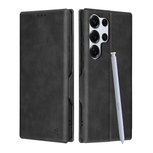  Techsuit - Biztonságos Pénztárca Plusz - Samsung Galaxy S25 Ultra - Fekete tok - 1