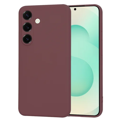  Techsuit - SoftFlex - Samsung Galaxy S25 Plus - Szilva Vörös tok - 1