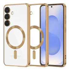  Techsuit - Luxus Kristály MagSafe - Samsung Galaxy S25 - Arany tok