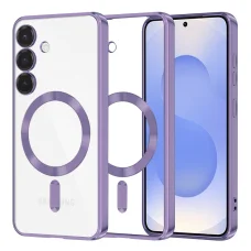  Techsuit - Luxus Kristály MagSafe - Samsung Galaxy S25 - Világoslila tok