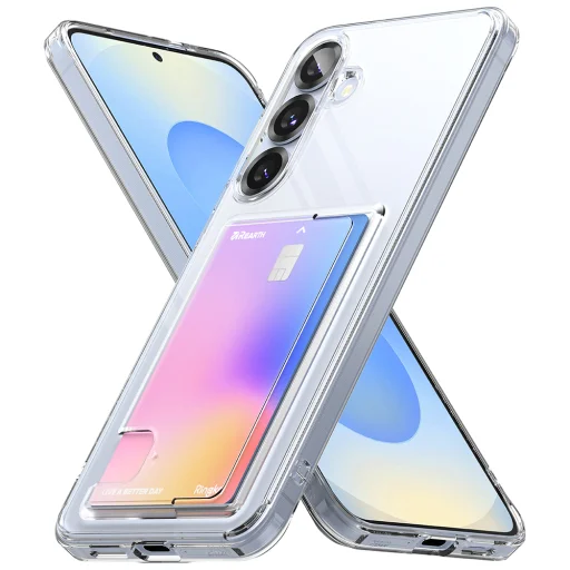  Ringke - Fusion Kártyatartó - Samsung Galaxy S25 Plus - Átlátszó tok - 2