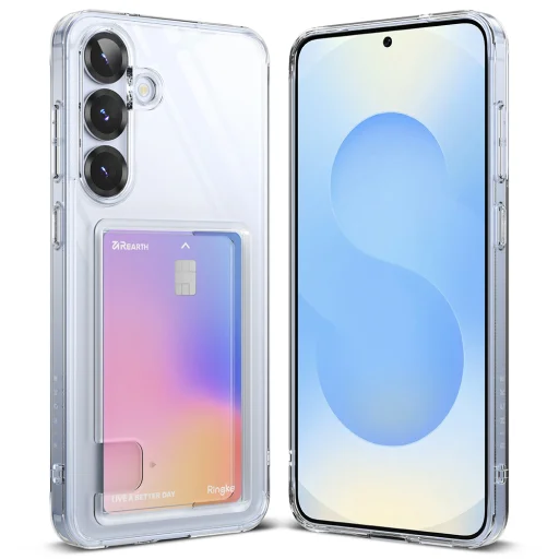  Ringke - Fusion Kártyatartó - Samsung Galaxy S25 Plus - Átlátszó tok - 4