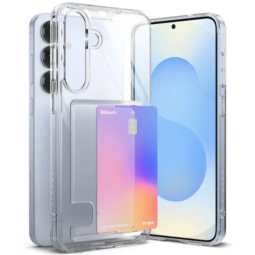  Ringke - Fusion Kártyatartó - Samsung Galaxy S25 Plus - Átlátszó tok - 1