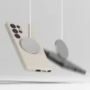  Ringke - Szilikon Mágneses MagSafe - Samsung Galaxy S25 Ultra - Fekete tok - 7