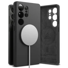  Ringke - Szilikon Mágneses MagSafe - Samsung Galaxy S25 Ultra - Fekete tok