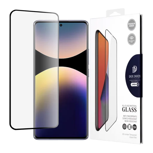  Xiaomi Redmi Note 14 Pro 5G / Note 14 Pro+ 5G Fekete Dux Ducis Edzett üveg üvegfólia - 1