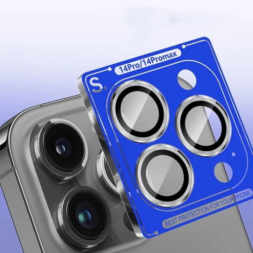  Lito - S+ Kameravédő üveg - iPhone 14 Pro / iPhone 14 Pro Max - Ezüst - 2