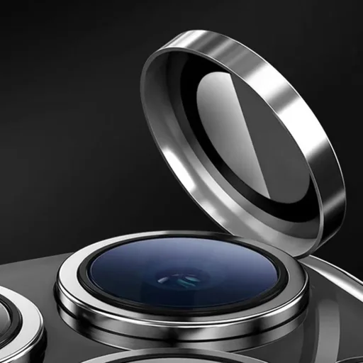  Lito - S+ Kameravédő üveg - iPhone 14 Pro / iPhone 14 Pro Max - Ezüst - 5