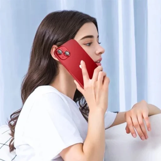  Lito - S+ Kameravédő Üveg - iPhone 14 / iPhone 14 Plus - Piros - 3