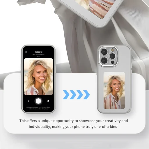  Techsuit - SmartScreen NFC - iPhone 15 - Fekete tok - 2