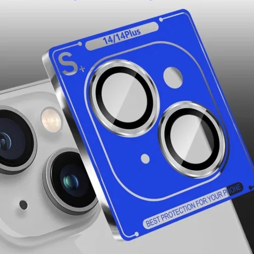  Lito - S+ Kamera Üvegfólia - iPhone 14 / iPhone 14 Plus - Ezüst - 2