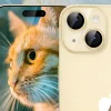  Lito - S+ Kameraüveg védő - iPhone 14 / iPhone 14 Plus - Sárga thumbnail