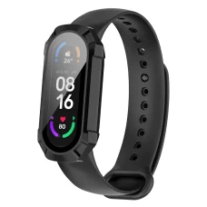  Techsuit - Defense360 Pro + Képernyővédő - Xiaomi Smart Band 7 / 7 NFC - Fekete