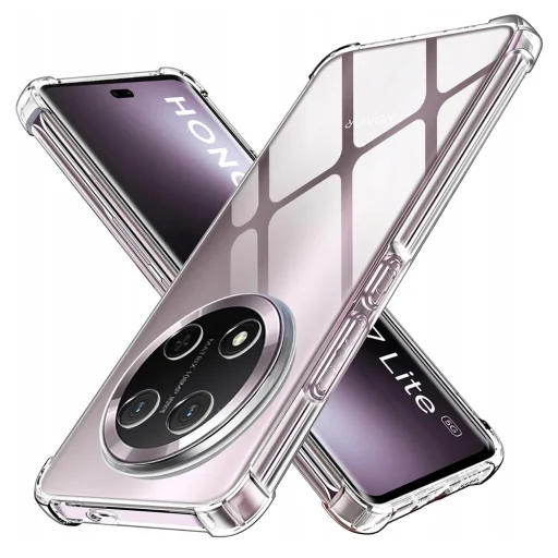  Honor Magic7 Lite / X9c Techsuit Ütésálló Átlátszó Szilikon tok - 1