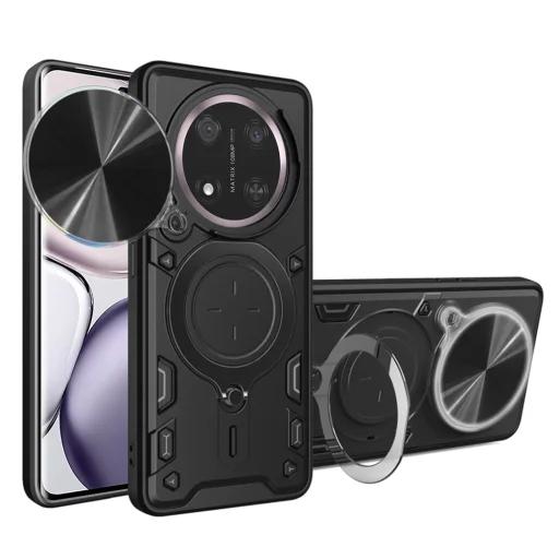  Honor Magic7 Lite / X9c Fekete Techsuit CamGuard Pro tok - 1