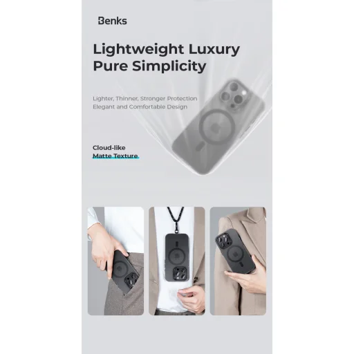  iPhone 16 Pro Arany Benks Mágneses Lucid Armor tok (C065) - 5