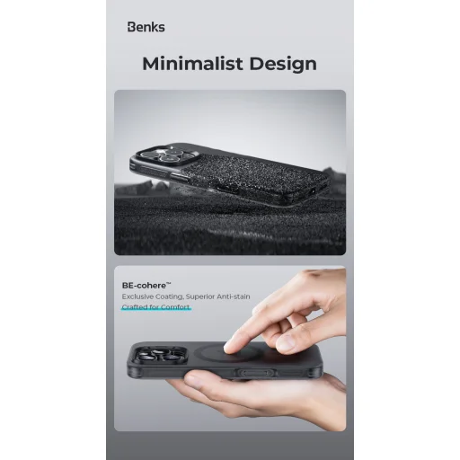  iPhone 16 Pro Arany Benks Mágneses Lucid Armor tok (C065) - 6