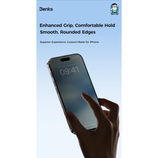 Benks Ultra Shield Privacy (FK66) üvegfólia iPhone 16 Pro Max - fekete - 10