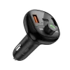 Tech-protect Cc06 3-portos autós töltő Pd72w + FM Bluetooth Transmitter Fekete - 2
