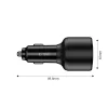 Tech-protect Cc04 3-portos autós töltő Pd175w fekete thumbnail