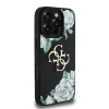 iPhone 16 Pro fekete Guess PU Grained Roses 4G Metal Logo tok thumbnail