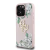  iPhone 16 Pro Pink Guess PU Grained Roses 4G Metal Logo tok thumbnail