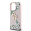  iPhone 16 Pro Pink Guess PU Grained Roses 4G Metal Logo tok thumbnail