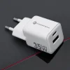 FORCELL F-ENERGY Mini GaN III VT-35C utazó töltő 1 x Type C + 1x USB A csatlakozóval, PD QC4.0 35W fehér thumbnail