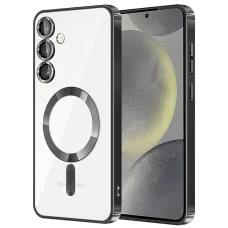  Techsuit - Luxus Kristály MagSafe - Samsung Galaxy S24 - Fekete tok