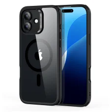  iPhone 16 Átlátszó Fekete ESR Klasszikus Hibrid HaloLock tok