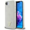  iPhone 16e (SE 4 2025) bézs GUESS tok kompatibilis MagSafe GUHMPSE4PGBTME (Grained PU Hot Stamp Peony Triangle Logo) tok thumbnail