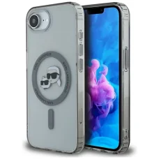  iPhone 16e (SE 4 2025) Fekete KARL LAGERFELD tok kompatibilis MagSafe KLHMPSE4HLSKCK (IML Metal KC Heads)