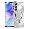  Techsuit - Luxus Csillogó MagSafe - Samsung Galaxy A55 5G - Ezüst tok thumbnail