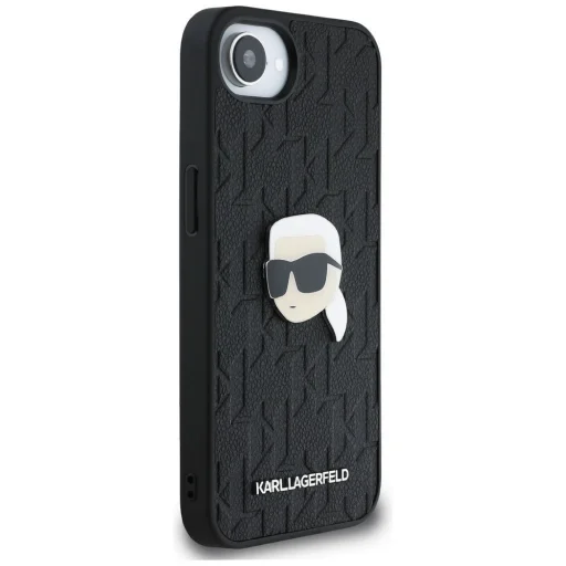  Apple iPhone 16e (SE 4 2025) fekete KARL LAGERFELD tok KLHCPSE4PGKLKIPK (PU Monogram K. Head Pin) - 4