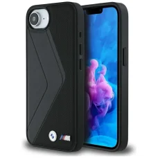  iPhone 16e MagSafe kompatibilis fekete BMW tok BMHMPSE424PUOCSK (PU Oversized Csíkok)