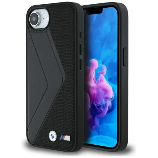  iPhone 16e MagSafe kompatibilis fekete BMW tok BMHMPSE424PUOCSK (PU Oversized Csíkok) - 1