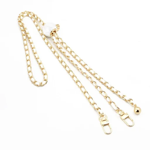 Lánc/kötél tartóval GLAMOUR, minden modellhez illeszkedik, max 80 mm széles FEHÉR - 1