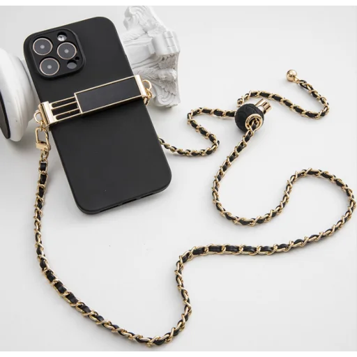 Lánc / Kötél tartóval GLAMOUR, minden modellhez illik, 80mm maximális szélességgel FEKETE - 3