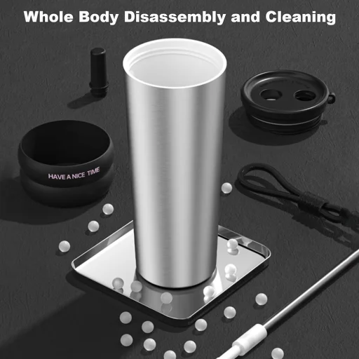  Techsuit - Hőtartó bögre (THM7) - Autós pohár, Egy csőr, 316 rozsdamentes acél, 710 ml - Szürke - 6