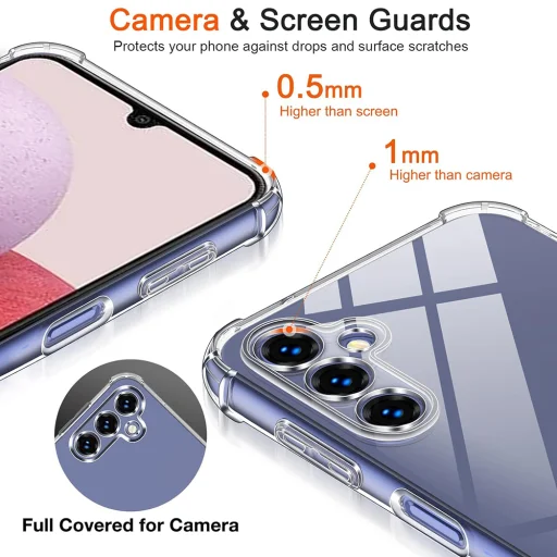  Techsuit - Ütésálló Átlátszó Szilikon - Samsung Galaxy S20 Ultra 4G / S20 Ultra 5G - Átlátszó tok - 4