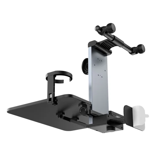  Baseus - MagPro II autós tartó (C40272901121-00) - fejtámlákhoz, pohártartó, 360°-os telefontartó, asztal - kozmikus fekete - 2