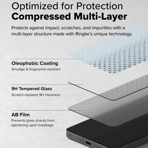  Ringke - Edzett üveg - OnePlus 13R - Átlátszó üvegfólia - 5