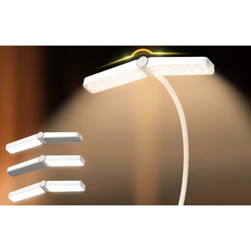 Wingy fliptok lámpa Glocusent USB-C vezeték nélküli 1000mAh (Fehér) - 2